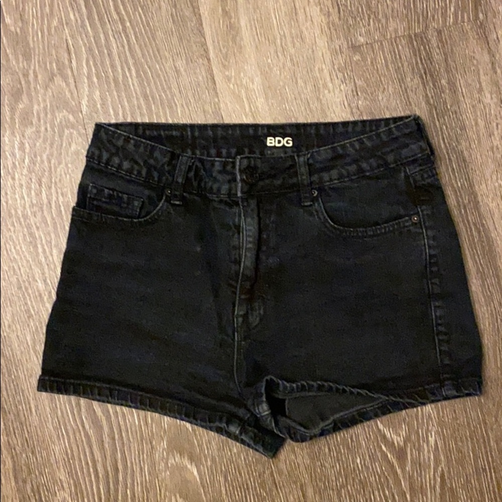 BDG black Erin High Rise Shortie Denim shorts